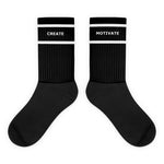 Create Printed Socks- Black
